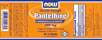 NOW Double Strength Pantethine 600 mg - supplement