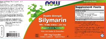 NOW Double Strength Silymarin - supplement