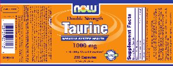 NOW Double Strength Taurine 1000 mg - supplement