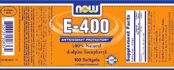 NOW E-400 - supplement