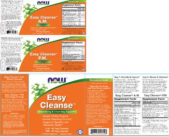 NOW Easy Cleanse Easy Cleanse A.M. - supplement