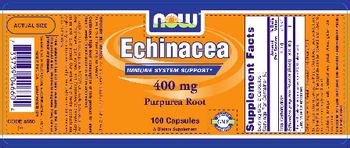 NOW Echinacea 400 mg - supplement