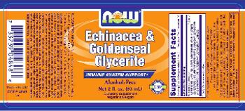 NOW Echinacea & Goldenseal Glycerite - supplement