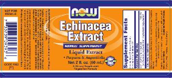 NOW Echinacea Extract Liquid Extract - supplement