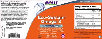 NOW Eco-Sustain Omega-3 - supplement