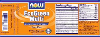 NOW EcoGreen Multi - supplement