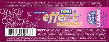 NOW Foods Effer-C Elderberry - supplement
