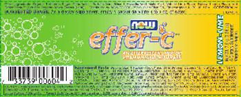 NOW Effer-C Lemon-Lime - supplement