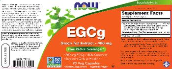 NOW EGCg Green Tea Extract 400 mg - supplement