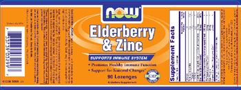 NOW Elderberry & Zinc - supplement