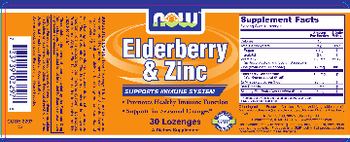 NOW Elderberry & Zinc - supplement