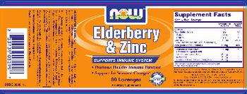 NOW Elderberry & Zinc - supplement