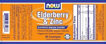 NOW Elderberry & Zinc - supplement