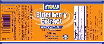NOW Elderberry Extract 500 mg - supplement