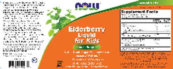 NOW Elderberry Liquid for Kids - supplement