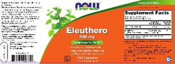 NOW Eleuthero 500 mg - supplement