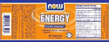 NOW Energy - supplement