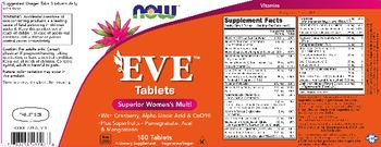 NOW Eve Tablets - supplement