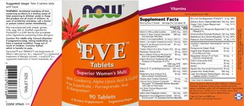 NOW Eve Tablets - supplement