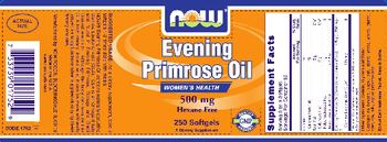 NOW Evening Primrose Oil 500 mg - supplement