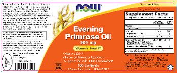 NOW Evening Primrose Oil 500 mg - supplement