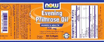 NOW Evening Primrose Oil 500 mg - supplement