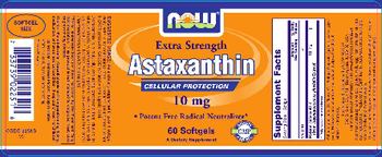 NOW Extra Strength Astaxanthin 10 mg - supplement