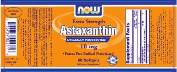 NOW Extra Strength Astaxanthin 10 mg - supplement