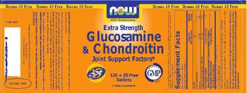 NOW Extra Strength Glucosamine & Chondroitin - supplement