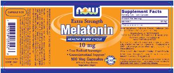 NOW Extra Strength Melatonin 10 mg - supplement