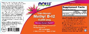 NOW Extra Strength Methyl B-12 10,000 mcg - supplement