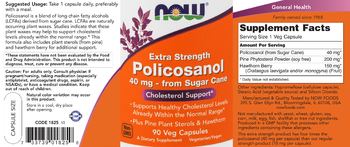 NOW Extra Strength Policosanol - supplement