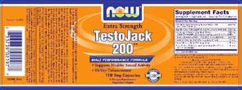 NOW Extra Strength TestoJack 200 - supplement