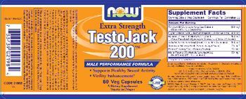 NOW Extra Strength TestoJack 200 - supplement