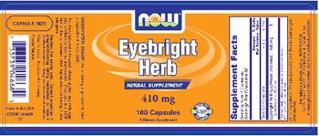 NOW Eyebright Herb 410 mg - supplement