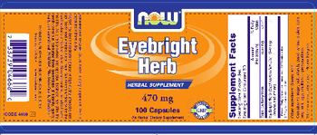 NOW Eyebright Herb 470 mg - an herbal supplement