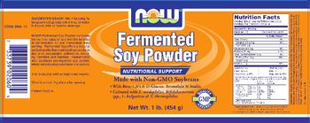 NOW Fermented Soy Powder - 