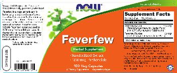 NOW Feverfew - herbal supplement