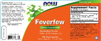 NOW Feverfew - herbal supplement