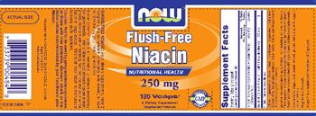 NOW Flush-Free Niacin 250 mg - supplement