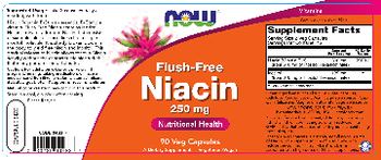 NOW Flush-Free Niacin 250 mg - supplement