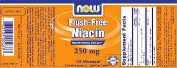 NOW Flush-Free Niacin 250 mg - supplement