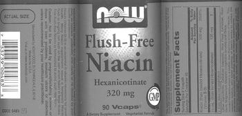 NOW Flush-Free Niacin Hexancotinate 320 mg - supplement