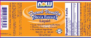NOW French Vanilla Stevia Extract - supplement