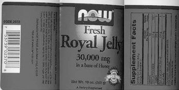 NOW Fresh Royal Jelly 30,000 mg In A Base Of Honey - supplement