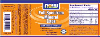 NOW Full Spectrum Mineral Caps - supplement