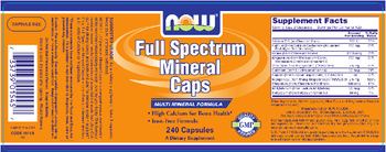 NOW Full Spectrum Mineral Caps - supplement