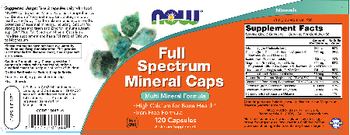 NOW Full Spectrum Mineral Caps - supplement