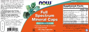 NOW Full Spectrum Mineral Caps - supplement