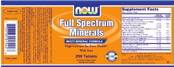 NOW Full Spectrum Minerals - supplement